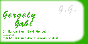 gergely gabl business card